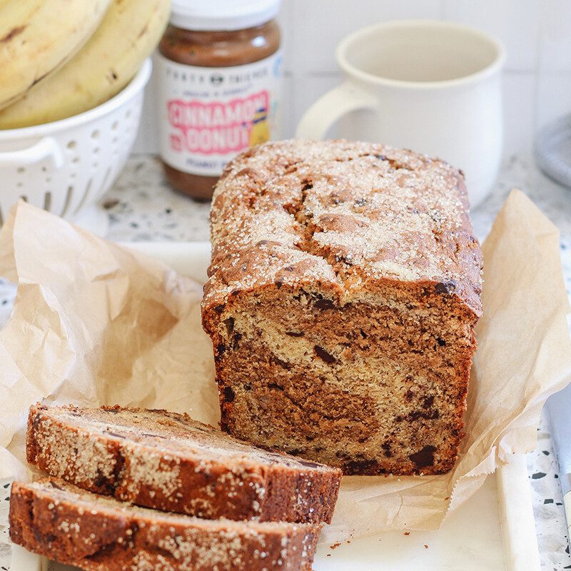 Banana Bread with Cinnamon Donut Peanut Butter