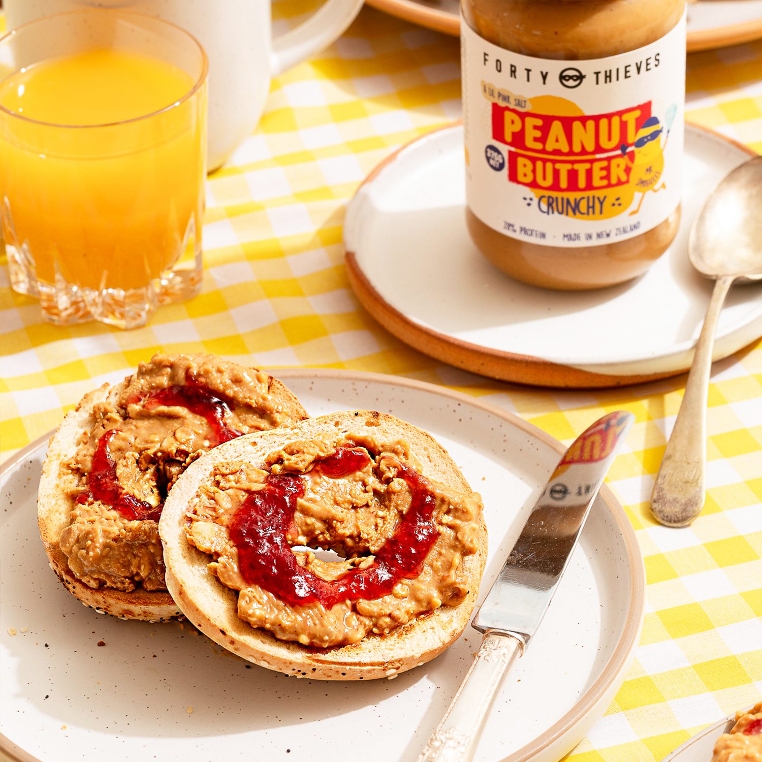 Peanut Butter and Jelly Bagels
