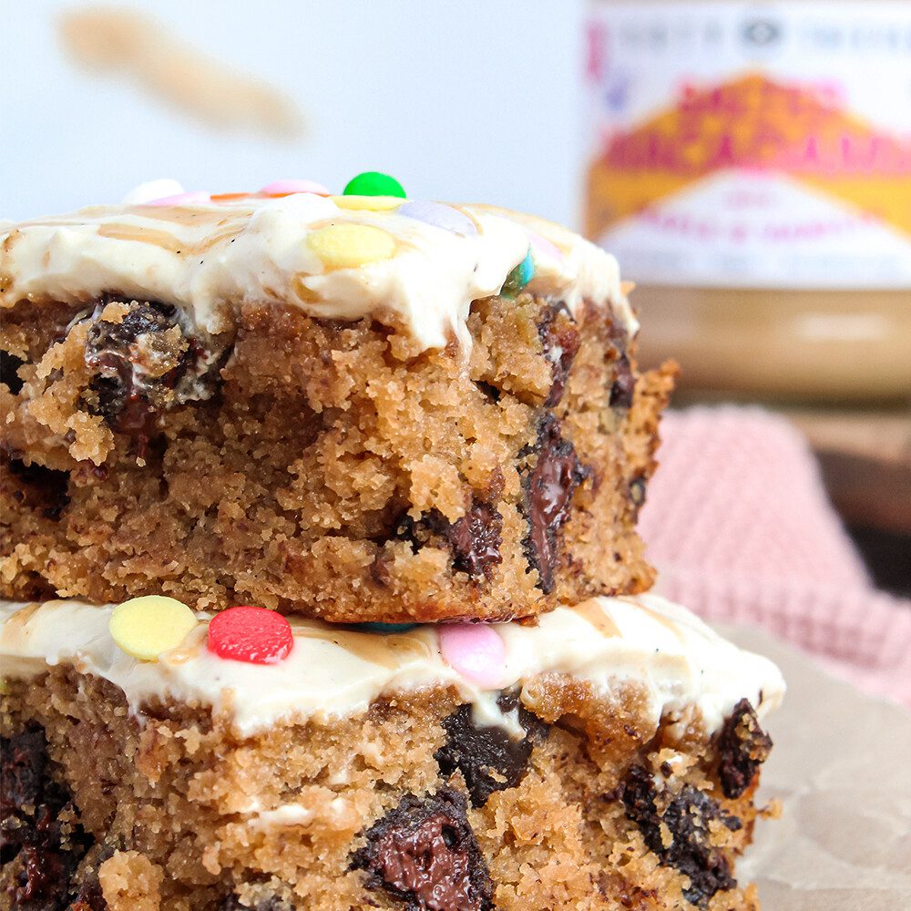 Salted Macadamia Banana Cake