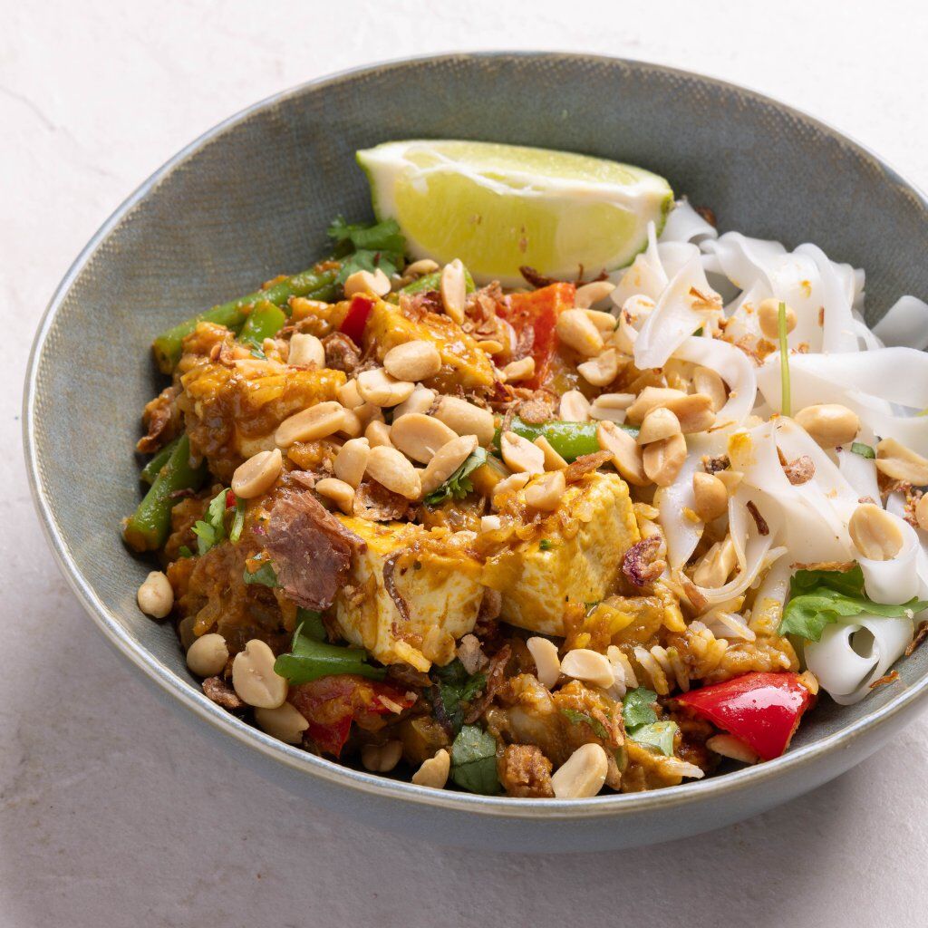 Thai Peanut Curry with Marinated Tofu