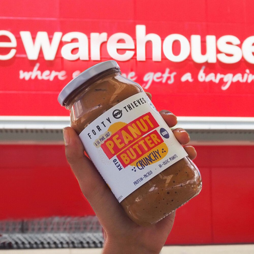 Peanut Butter On Shelf at The Warehouse